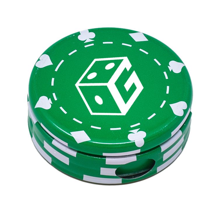 Custom Poker Chip Mint Tin Green main image